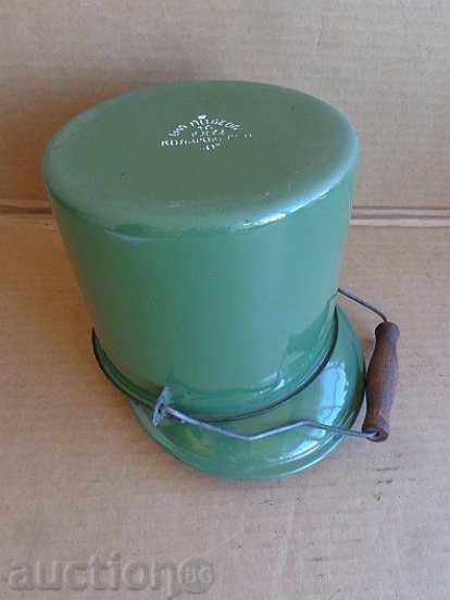 Delivery of Enamelled cane with lid, enamelled container Colombia, Bulgaria Delivery of Enamelled cane with lid, enamelled container Colombia, Bulgaria