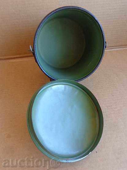 Enamelled cane with lid, enamelled container Colombia, Bulgaria - 7 Enamelled cane with lid, enamelled container Colombia, Bulgaria - 7