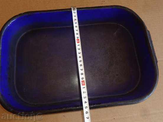 An enameled pot, a platter with enamel - 5 An enameled pot, a platter with enamel - 5