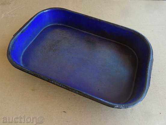An enameled pot, a platter with enamel - 6 An enameled pot, a platter with enamel - 6