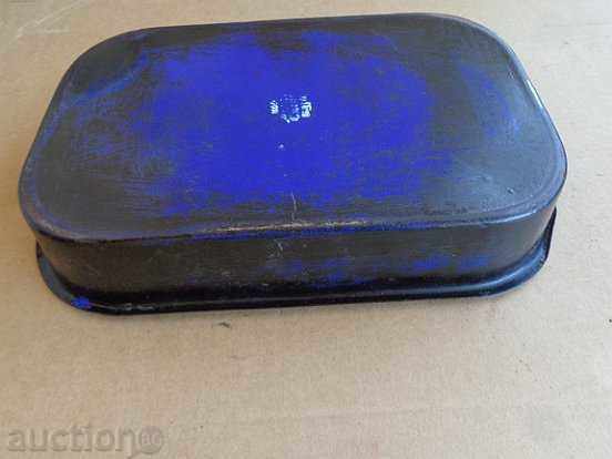 An enameled pot, a platter with enamel - 7 An enameled pot, a platter with enamel - 7