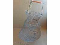 An old net fishnet for fish fishing bag fishing net