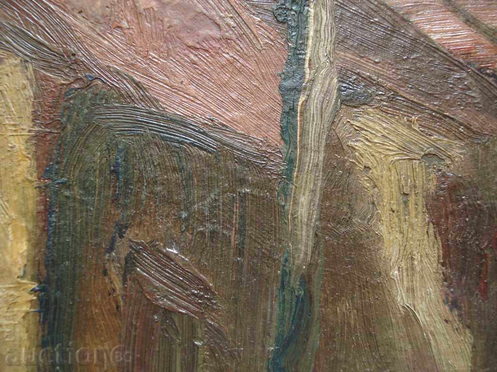 919 Vl.Auram landscape double sided oil cardboard signed - 5 919 Vl.Auram landscape double sided oil cardboard signed - 5