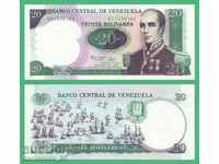 (¯`'•.¸ VENEZUELA 20 Bolivar 1987 (Jubilee) UNC ¸.•'´¯)