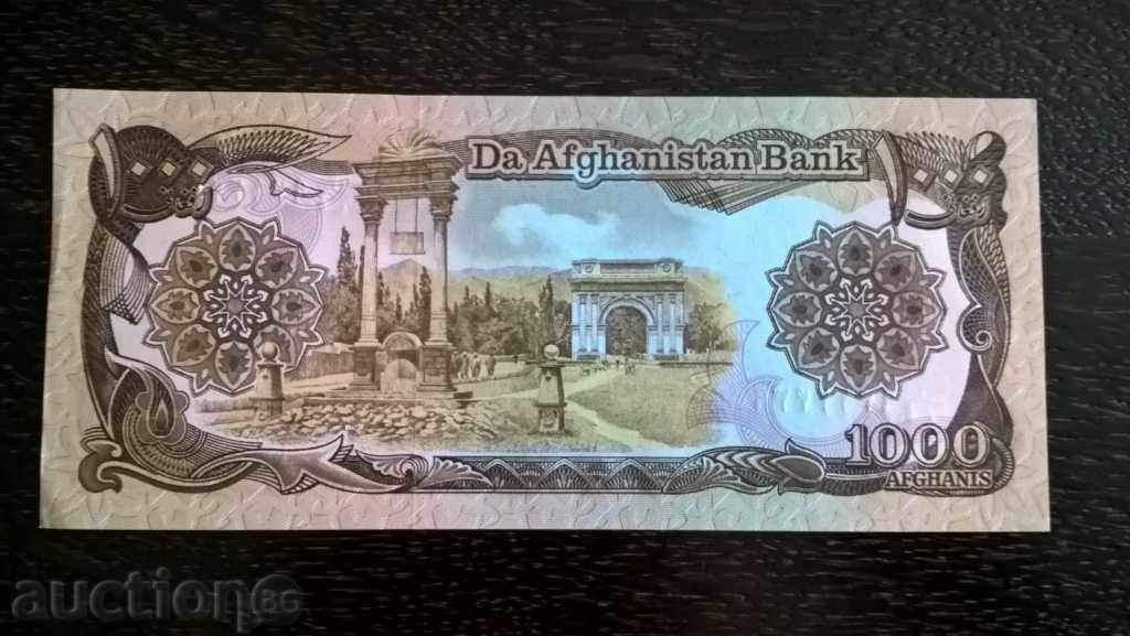 Bancnotă - Afganistan - 1000 de afgani afgani 1990.
