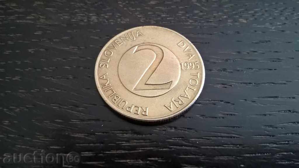 Монета - Словения - 2 толара | 1995г.