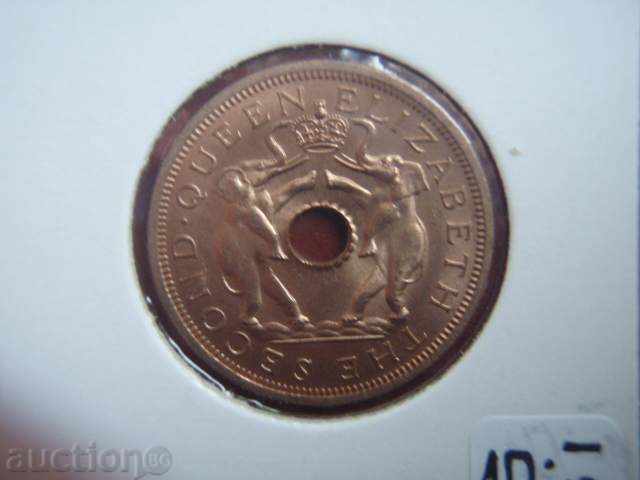 1 Penny 1962 Rhodesia and Nyasaland - Unc with price 9.89 BGN | € 5.06