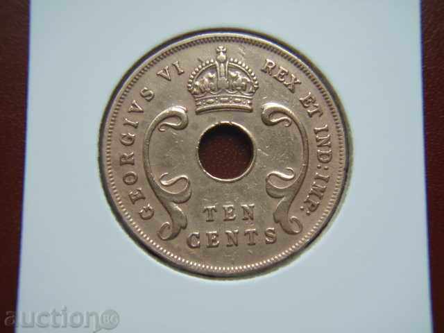 10 Cents 1941 Ανατολική Αφρική - VF+
