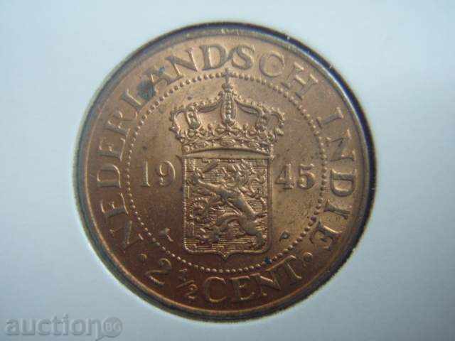 2 1/2 Cent 1945 P Netherlands East Indies - AU