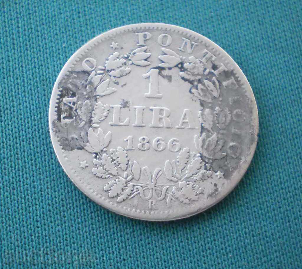 Vatican - Pius IX AN XXI 1 Pound 1866 R cu preț € 20.45 | 40.00 BGN