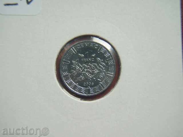 1 Franc 2006 Central African States - Unc with price 2.49 BGN | € 1.27