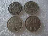 20 penny 1962, 1974, 1988 și 1989
