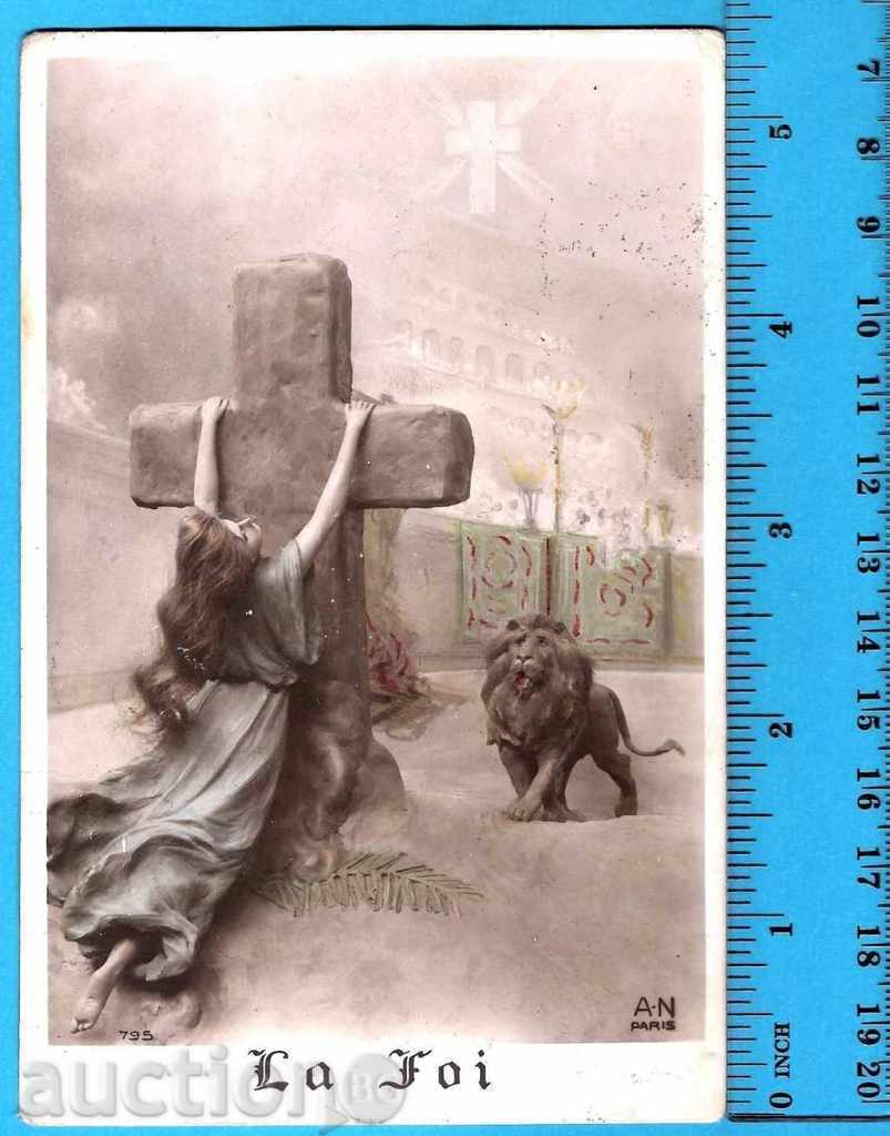 EXCLUSIVE RETRO-PK-credință RELIGIA-oase CROSS-1909
