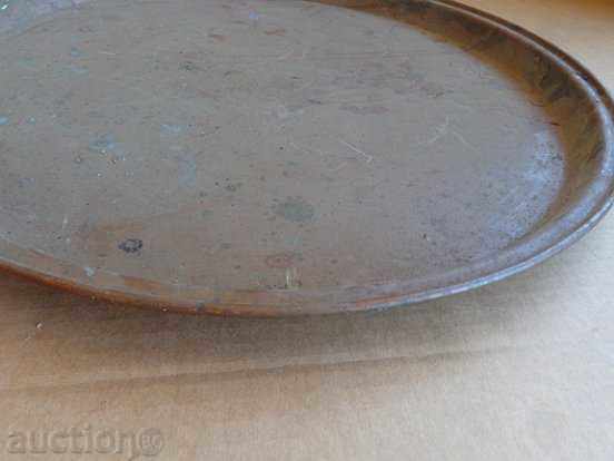 Auction  Old copper tray for vinegar, bakery copper pot
