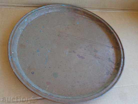 Old copper tray for vinegar, bakery copper pot - 7