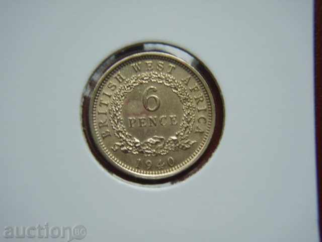 6 Pence 1940 British West Africa - XF