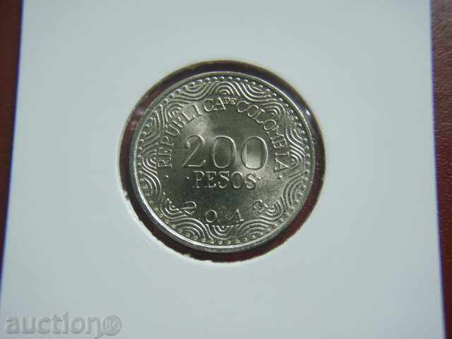 200 Pesos 2012 Columbia - Unc