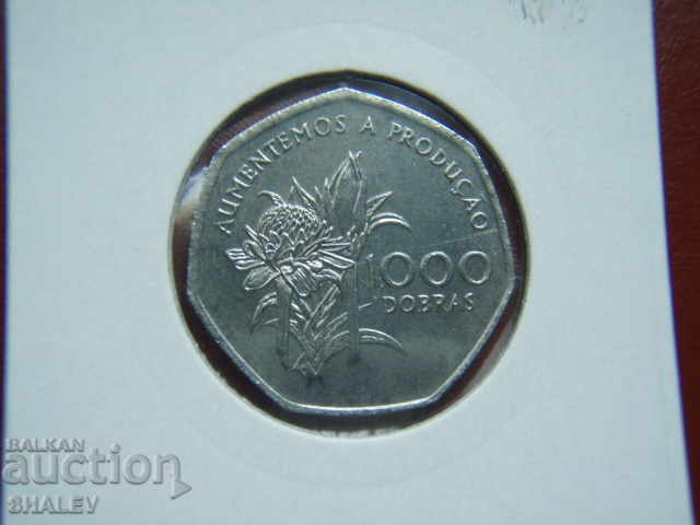 Παράδοση 1000 Dobras 1997 St. Tome & Principe - Unc