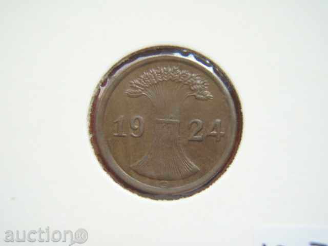 2 Pfenig 1924 G Γερμανία (Γερμανία) - XF με τιμή € 2.59 | 5.07 BGN 2 Pfenig 1924 G Γερμανία (Γερμανία) - XF με τιμή € 2.59 | 5.07 BGN