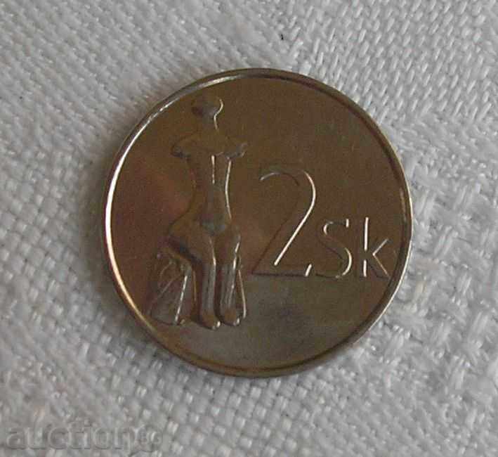 2 крони Словакия 2003 г.