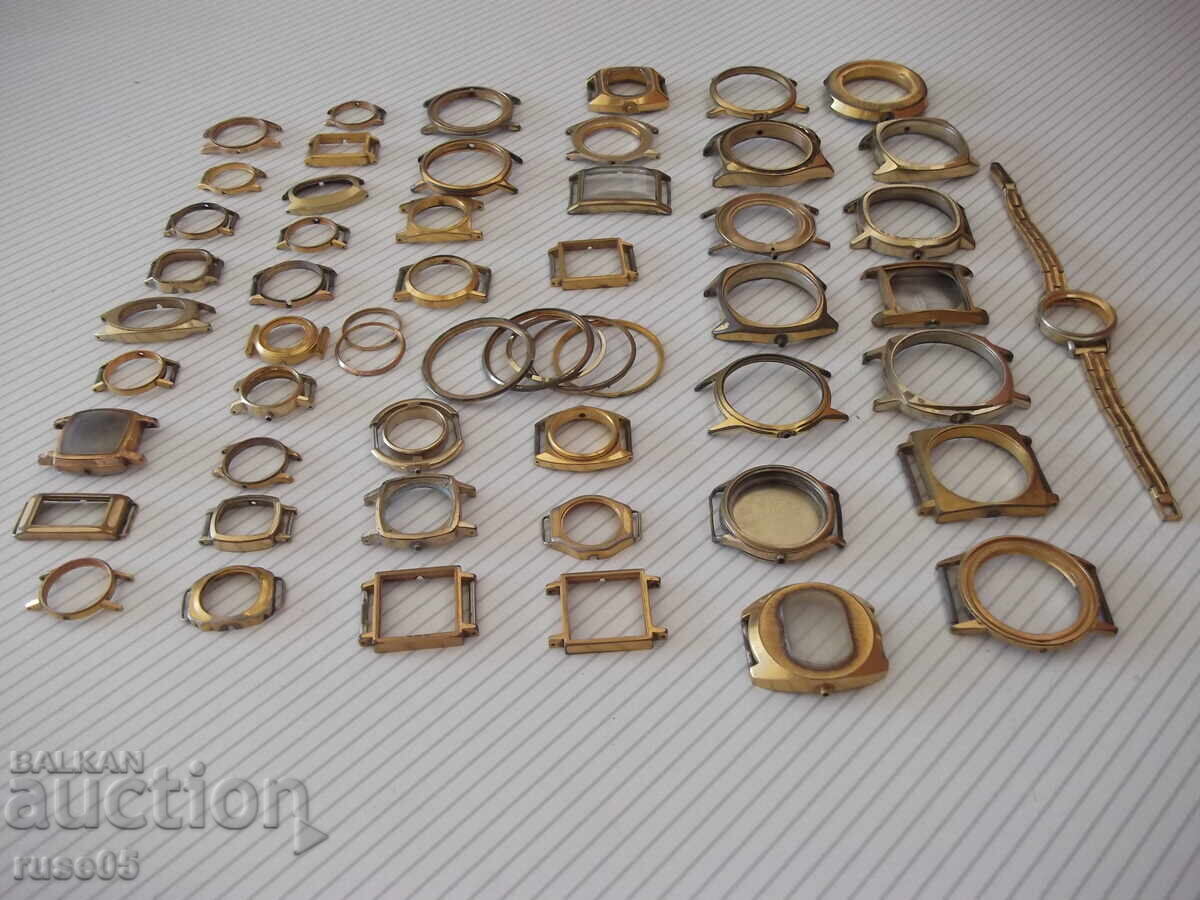 Lot of gilded clock frames - 5 Lot of gilded clock frames - 5