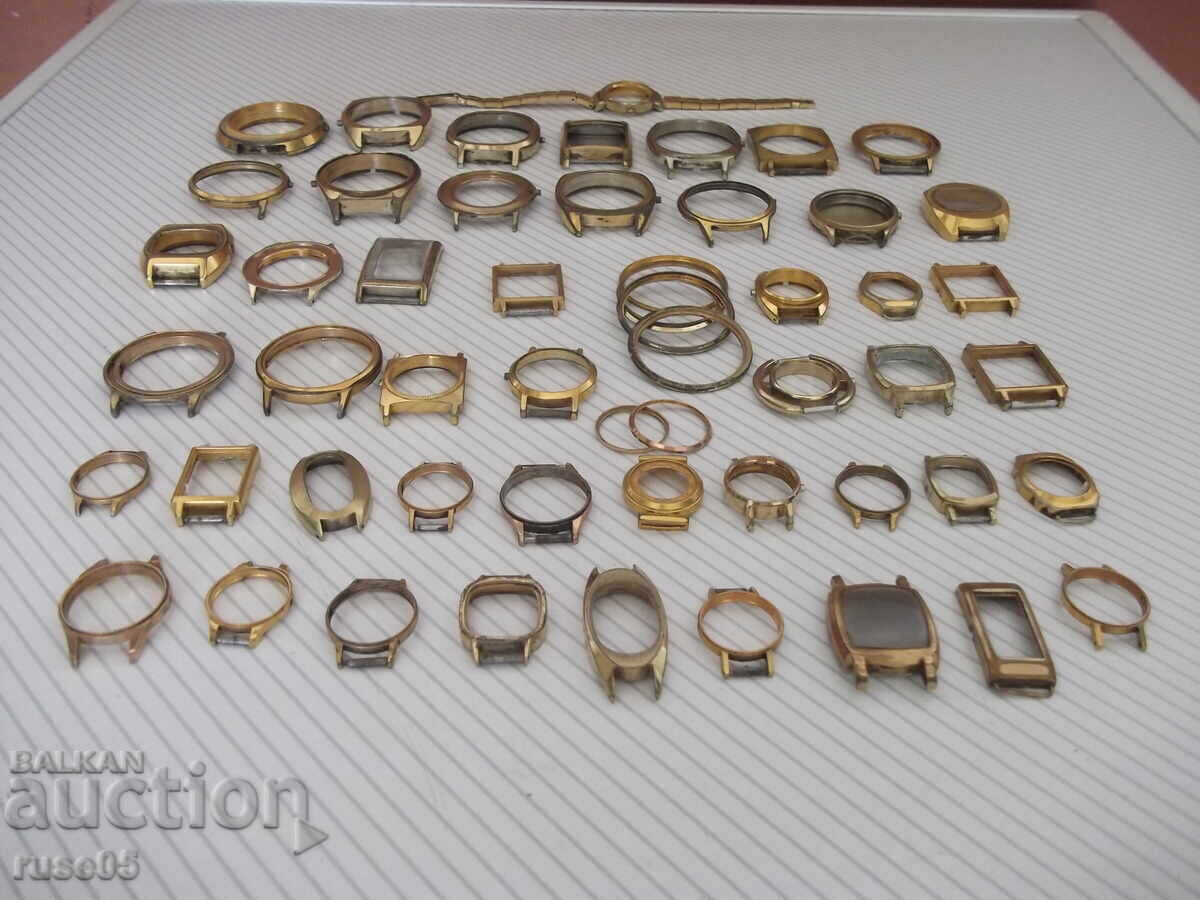 Lot of gilded clock frames - 6 Lot of gilded clock frames - 6