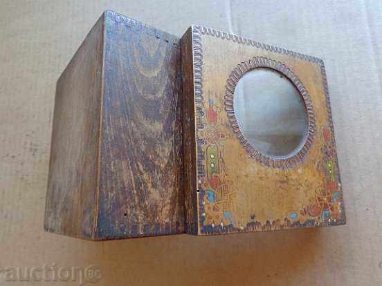Auction Old wooden box for clock alarm clock Auction Old wooden box for clock alarm clock