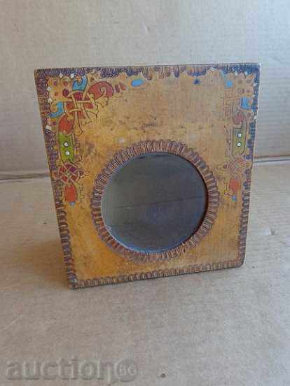 Old wooden box for clock alarm clock