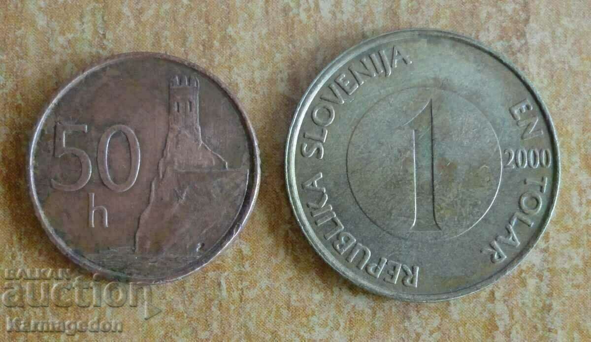 Πολλά νομίσματα - Σλοβακία και Σλοβενία