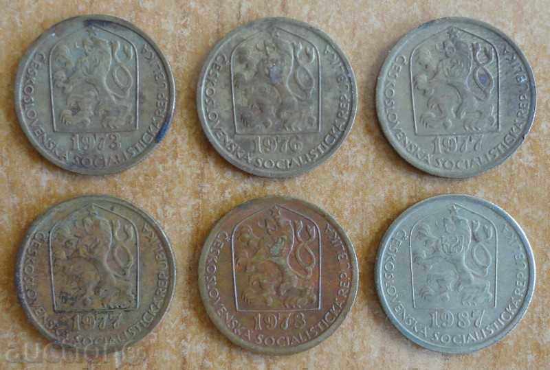 20 Halers 1973, 1976, 1977, 1978, 1987 - Czechoslovakia with price 1.00 BGN | € 0.51 20 Halers 1973, 1976, 1977, 1978, 1987 - Czechoslovakia with price 1.00 BGN | € 0.51