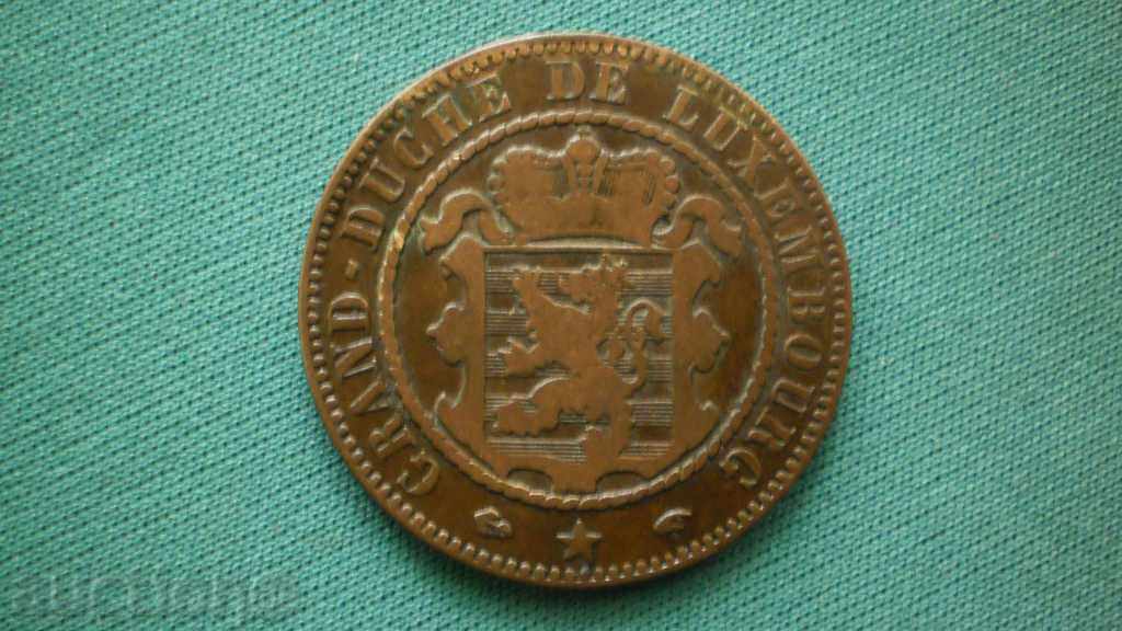 Großherzogtum Luxembourg 10 Centimes 1855 A Willem III