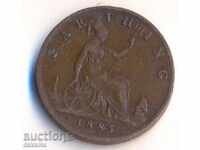 Marea Britanie farthing 1885 Victoria