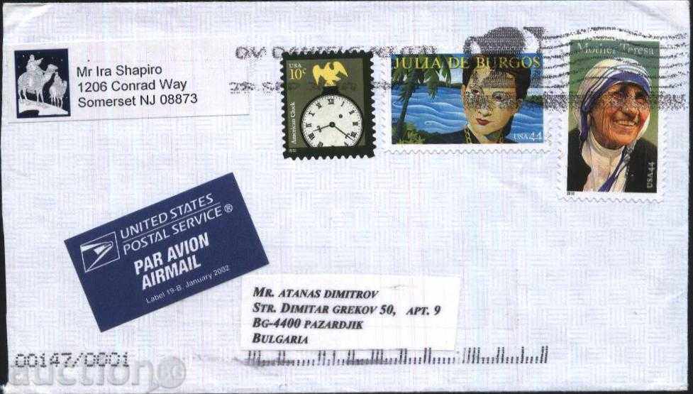 plic Călătorit cu timbre din SUA