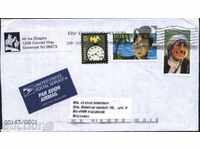 Ταξίδεψα φάκελο με γραμματόσημα από τις ΗΠΑ