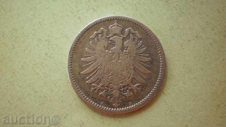 Ασημένιο Moneta 1 Mark 1875 Η ΓΕΡΜΑΝΙΑ - σπάνια με τιμή € 12.78 | 25.00 BGN