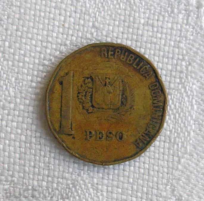 1 peso Dominikana 1997