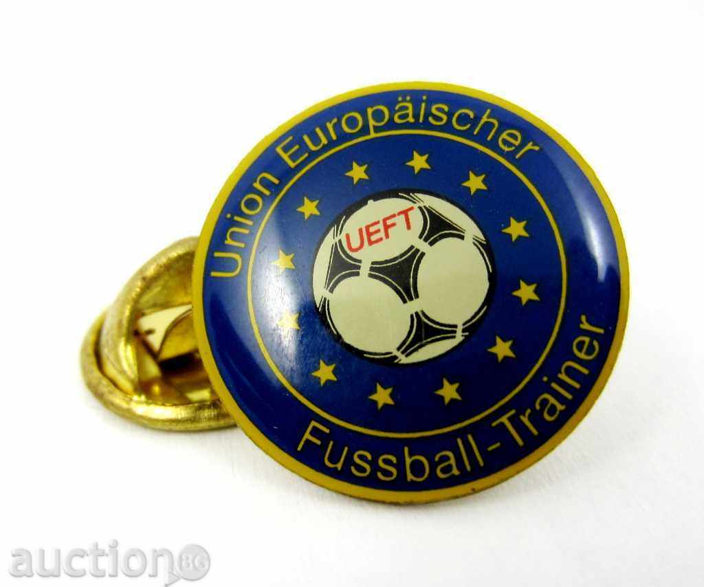 Livrarea FOTBAL-INSIGNA DE FOTBAL-UNIUNEA ANTRENORILOR DE FOTBAL DIN EUROPA- Livrarea FOTBAL-INSIGNA DE FOTBAL-UNIUNEA ANTRENORILOR DE FOTBAL DIN EUROPA-