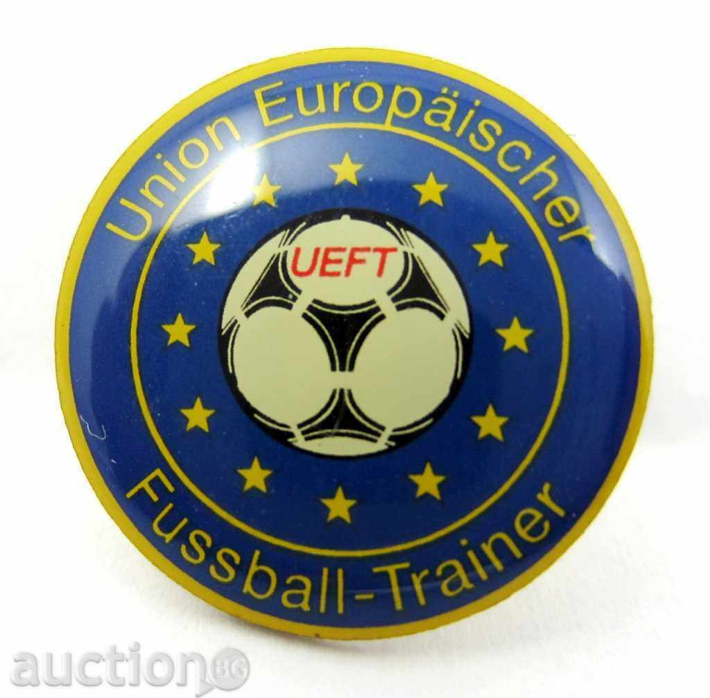 FOOTBALL-FOOTBALL BADGE-UNION OF SOCCER COACHES IN EUROPE-