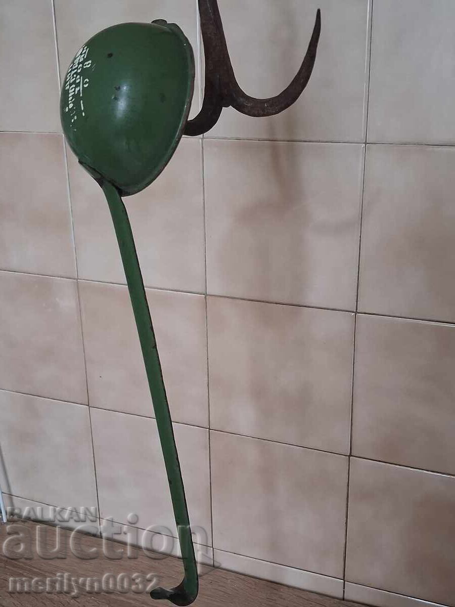 Παλιά εμαγιέ κουτάλα, σμάλτο κουτάλι, πρώιμο σοκ, NRB - 6