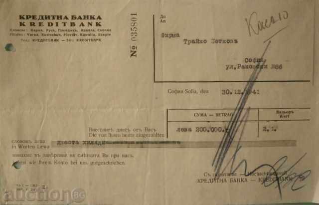 1941 extras de cont bancar.