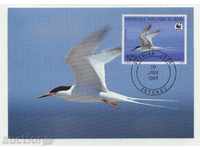 Κάρτες μέγιστη Πουλιά (KM) WWF το 1989 από το Μπενίν