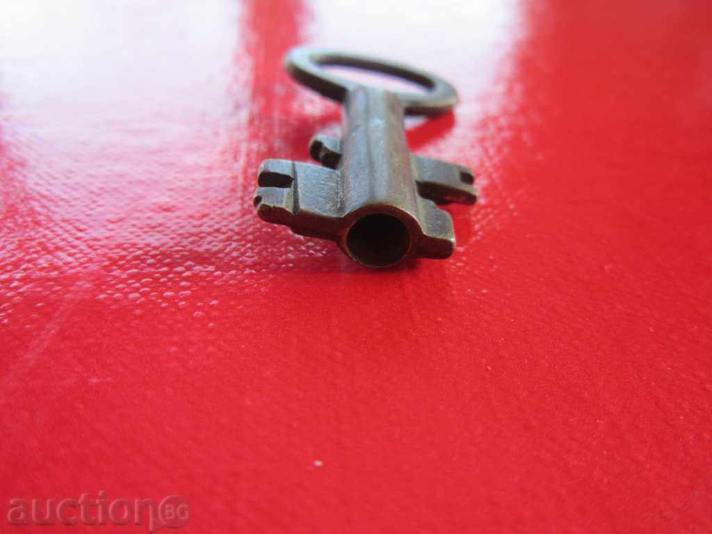 Delivery of An old bronze key switches the marker