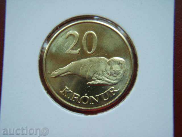 20 Kronur 2011 Faeroe Islands - Unc