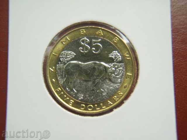 5 Dollars 2002 Zimbabwe (Зимбабве) - Unc