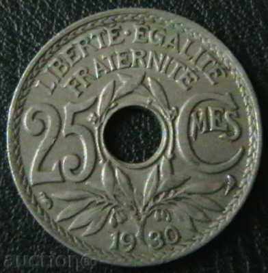 25 сантима 1930, Франция