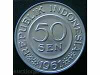 50 sen 1961, Ινδονησία