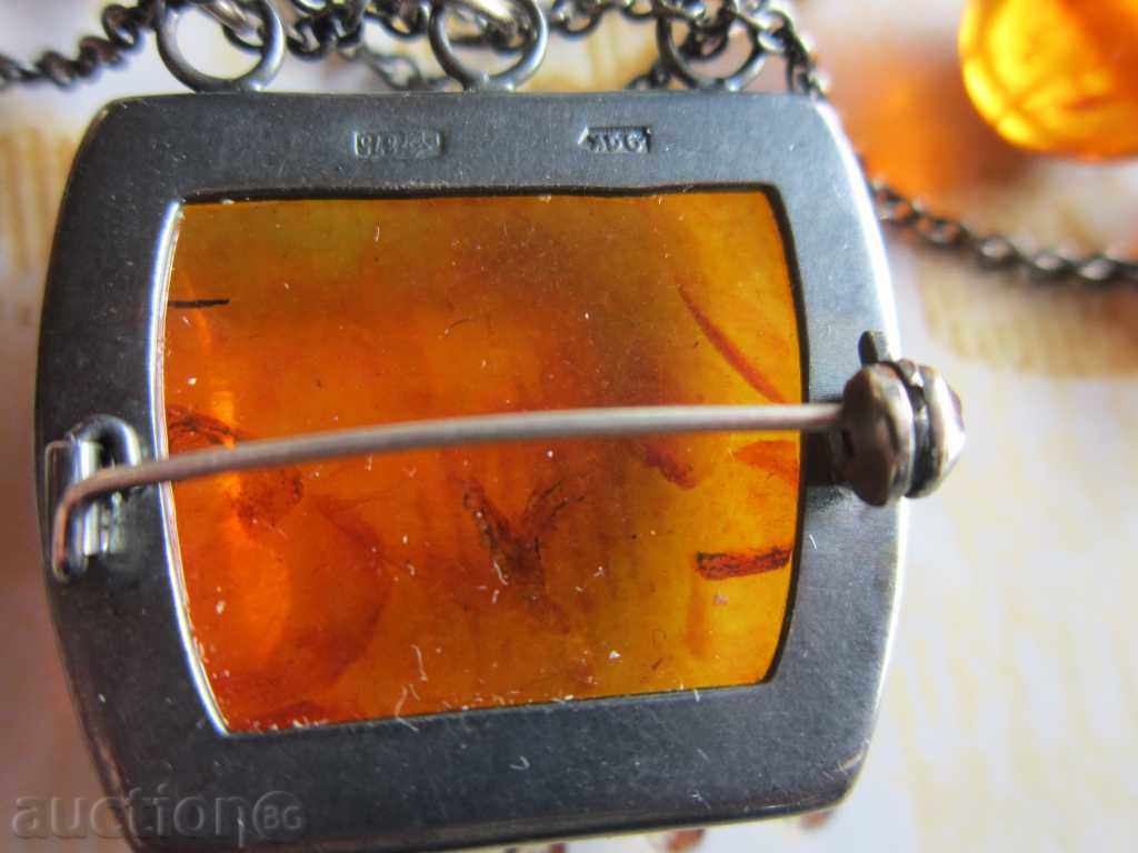 The unbelievable Russian silver necklace necklace 875 baltic amber with price 360.00 BGN | € 184.07 The unbelievable Russian silver necklace necklace 875 baltic amber with price 360.00 BGN | € 184.07