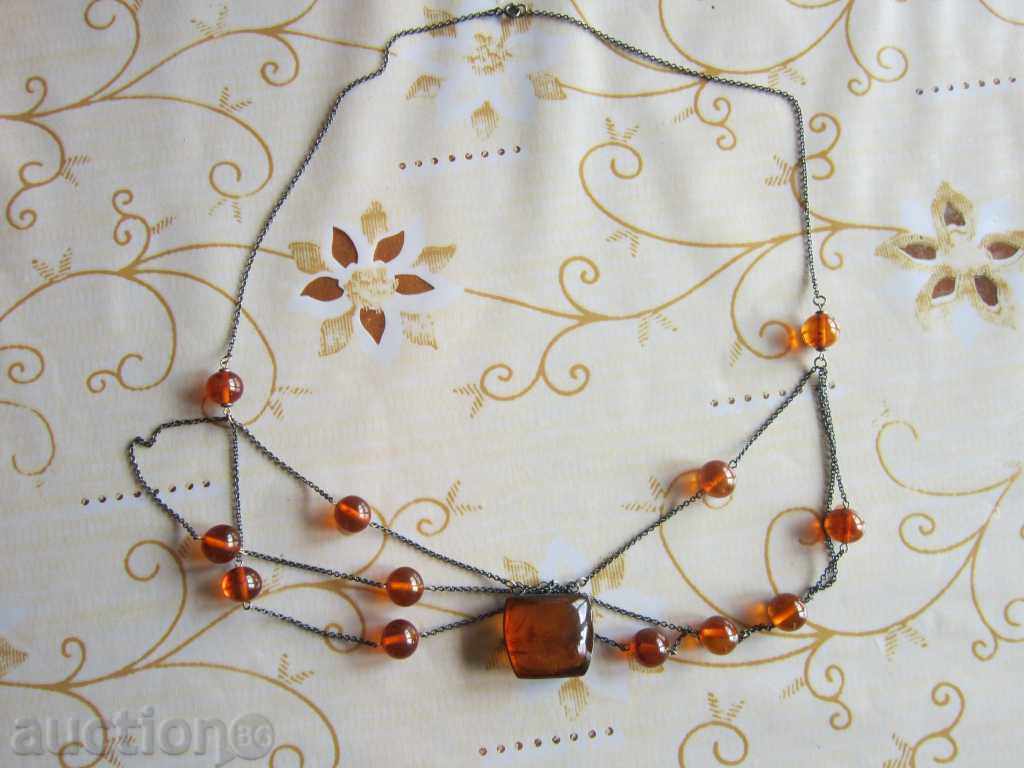 Auction The unbelievable Russian silver necklace necklace 875 baltic amber Auction The unbelievable Russian silver necklace necklace 875 baltic amber