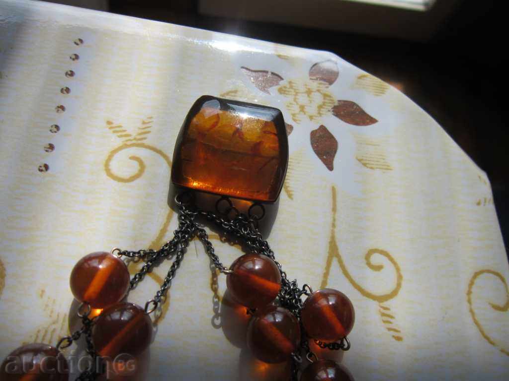 Delivery of The unbelievable Russian silver necklace necklace 875 baltic amber Delivery of The unbelievable Russian silver necklace necklace 875 baltic amber