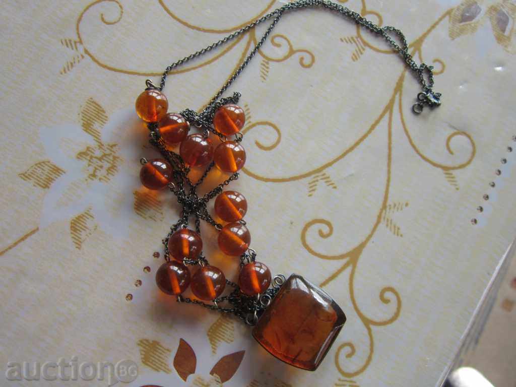 The unbelievable Russian silver necklace necklace 875 baltic amber - 6 The unbelievable Russian silver necklace necklace 875 baltic amber - 6